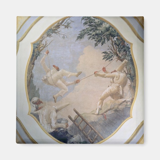 Imã Pulcinella em um Swing, 1797 (fresco) (Frente)