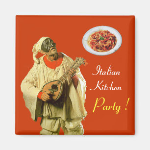 Imã PULCINELLA ITALIANA KITCHEN PARTIDO ,laranja