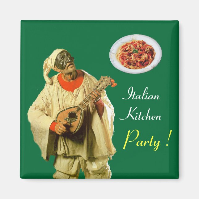 Imã PULCINELLA ITALIANA KITCHEN PARTIDO , verde (Frente)