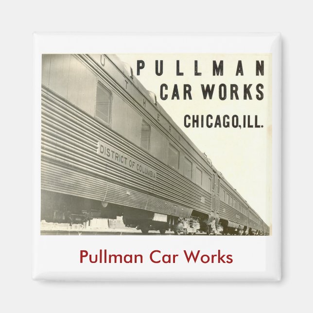 Imã Pullman Car Works Magnet (Frente)