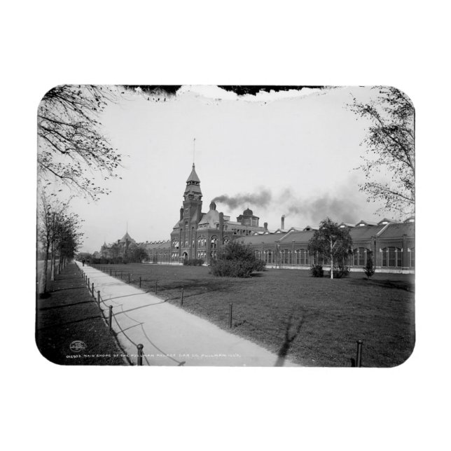 Ímã Pullman Palace Car Co., Pullman, Illinois c1900 (Horizontal)