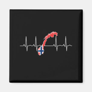 Imã Pulsação do Coração da Bandeira Norueguesa