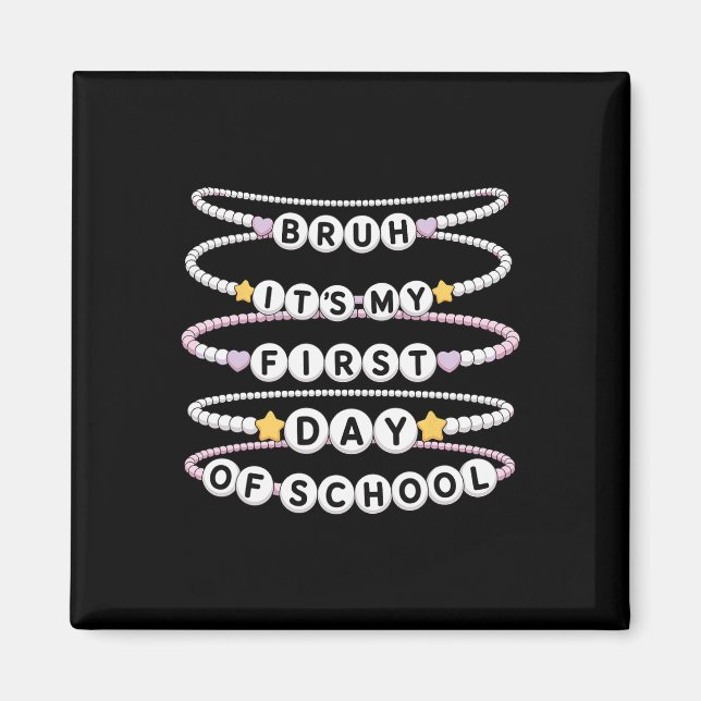 Imã Pulseiras de Boas-Vindas de Volta à Escola Primeir (Frente)