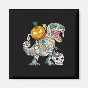 Imã Pumpkin Andando Mummy Dinossaur T rex Halloween Fu