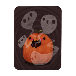 Ímã Pumpkin Assombrado Fantasmas Cute Spooky Halloween