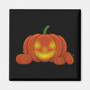 Imã Pumpkin brilhante Jack-o'-Lanterna