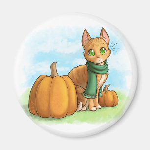 Imã Pumpkin Cat
