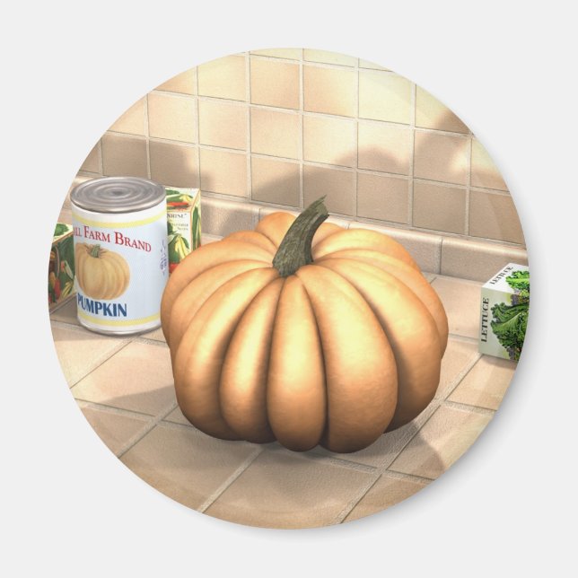 Imã Pumpkin De Cozinha (Frente)