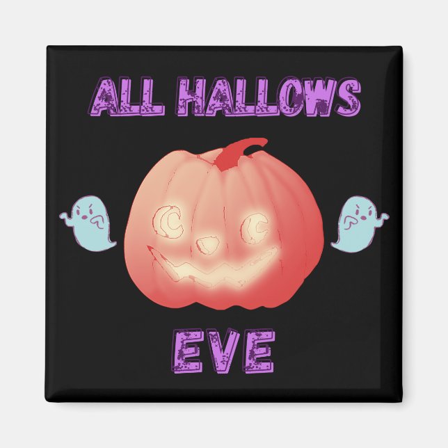 Imã Pumpkin e Fantasmas do Halloween (Frente)