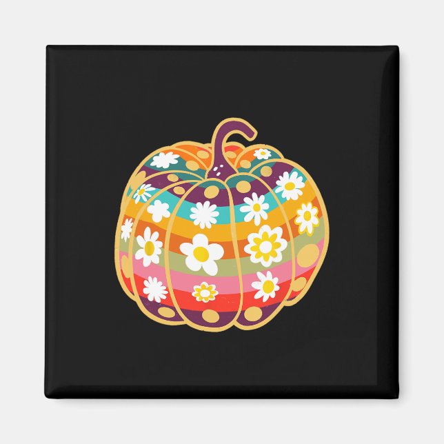 Imã Pumpkin Fall Season Autumn Halloween Ação de Graça (Frente)