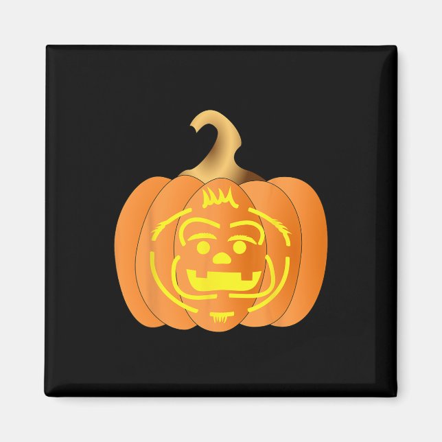 Imã Pumpkin Jack O Lanterna Homens do Dia das Bruxas (Frente)