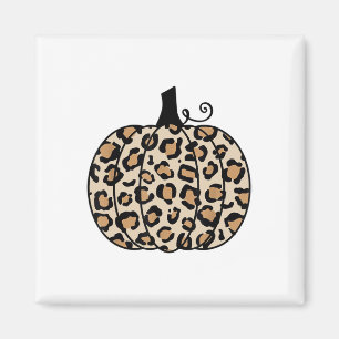 Imã Pumpkin Leopard Imprime Queda De Ação De Graças Pa