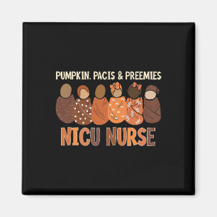 Imã Pumpkin Pacis E Preemies Nicu Enfermeira outono