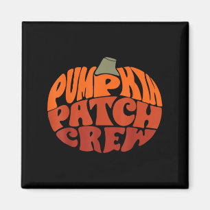 Imã Pumpkin Patch Crew Engraçado Pumpkin Patch Obrigad