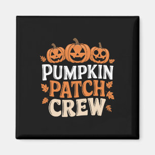 Imã Pumpkin Patch Crew Engraçado Pumpkin Patch Obrigad