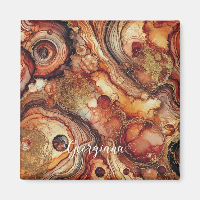 Imã Pumpkin Personalizado Roca de Álcool Automático (Frente)