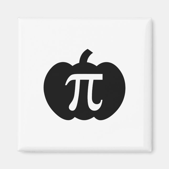 Imã Pumpkin Pi Pie Math Professor Halloween Engraçado  (Frente)