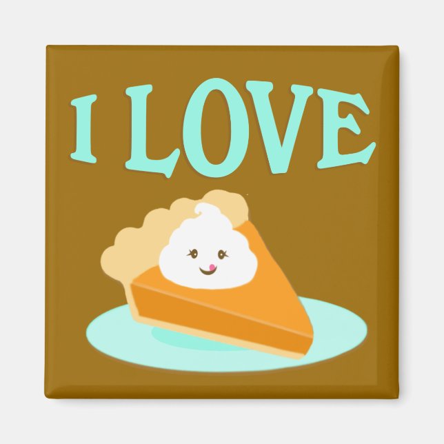 Imã Pumpkin Pie Love Magnet (Frente)
