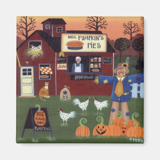 Imã Pumpkin Pie Magnet (Frente)