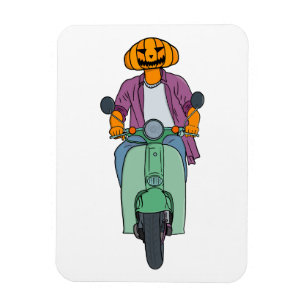 Ímã Pumpkin Rider em Scooter Mint