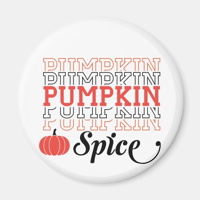 Imã Pumpkin Spice (Frente)
