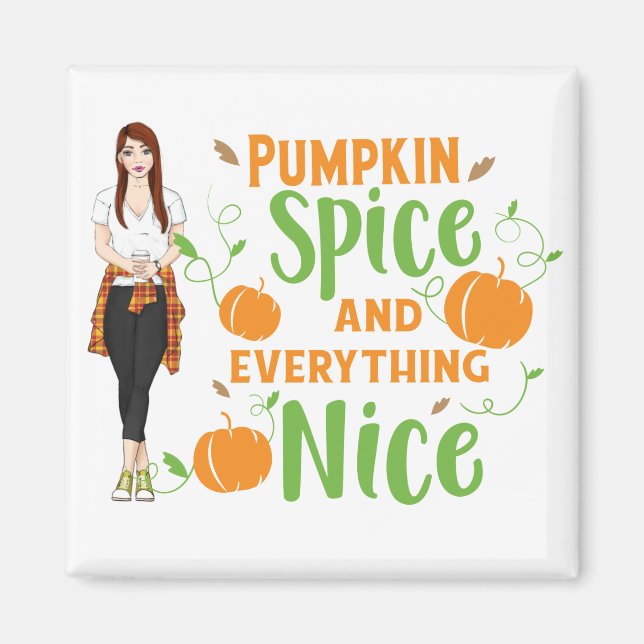 Imã Pumpkin Spice (Frente)
