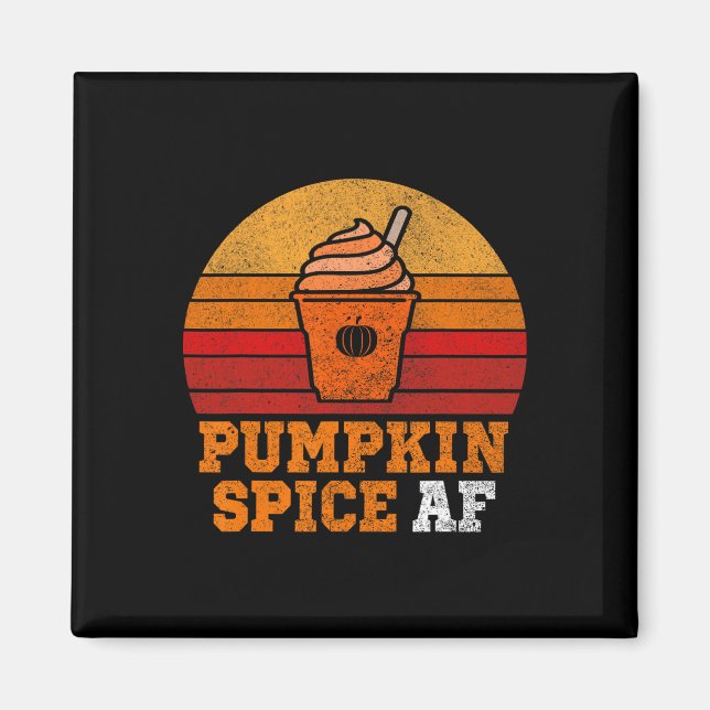 Imã Pumpkin Spice Af Divertido Men Hussein Roupa Hallo (Frente)
