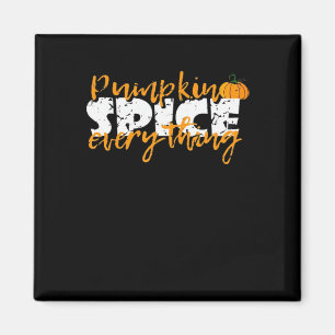 Imã Pumpkin Spice All Halloween Engraçado