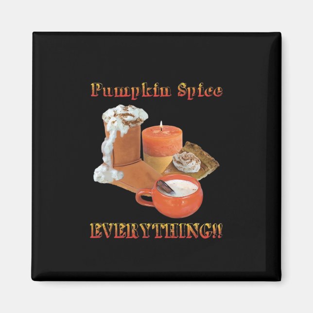 Imã Pumpkin Spice All Sloth Halloween (Frente)
