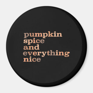 Imã Pumpkin Spice E Tudo Muito Engraçado Outono