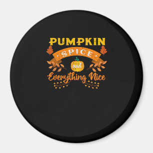 Imã Pumpkin Spice E Tudo O Bonito Café Queda Trava