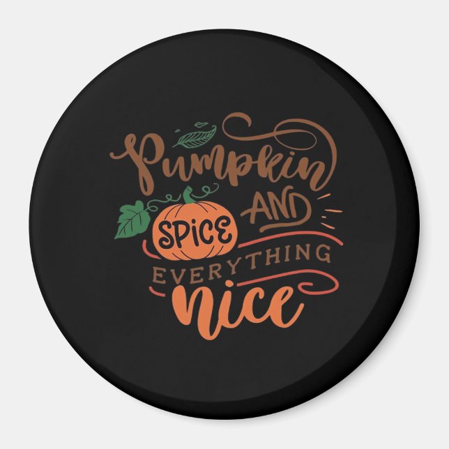 Imã Pumpkin Spice E Tudo O Que É Boa Lama (Frente)