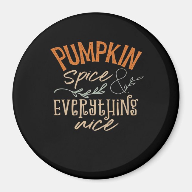 Imã Pumpkin Spice E Tudo O Que É Bonito Boxy (Frente)