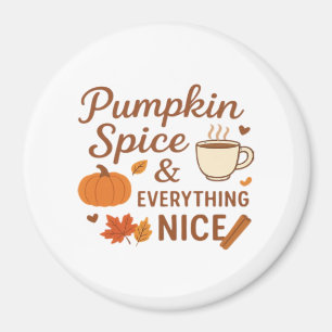 Imã Pumpkin Spice E Tudo O Que É Bonito Queda Design