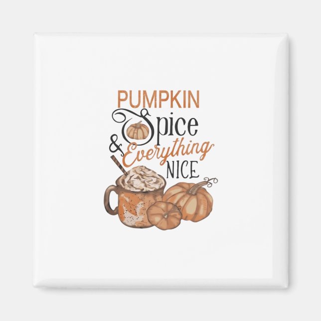 Imã Pumpkin Spice E Tudo Que É Bastante Essencial (Frente)