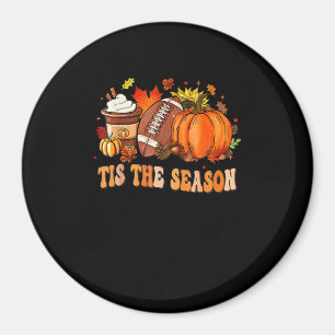 Imã Pumpkin Spice Football Tis