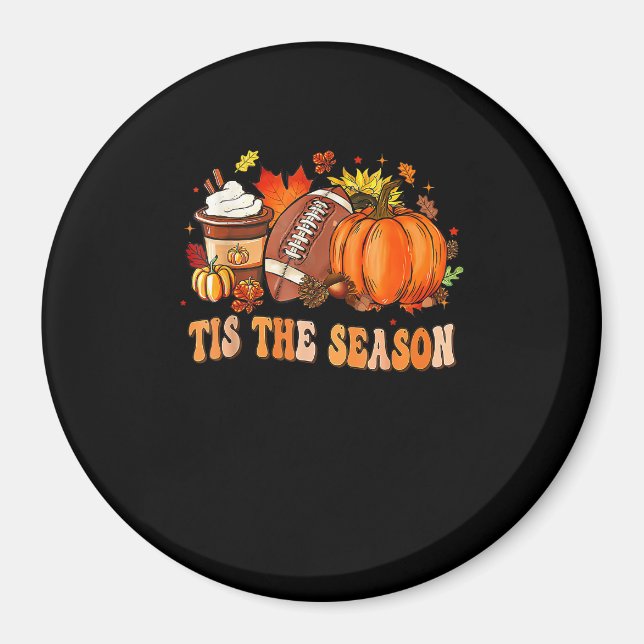 Imã Pumpkin Spice Football Tis (Frente)