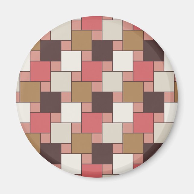 Imã Pumpkin Spice Weave Patterno (Frente)