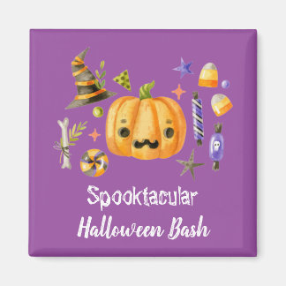 Imã Pumpkin Spooktacular do Halloween Bash Party Puro