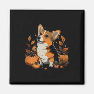 Imã Pumpkin Welsh Corgi Costume Em Welsh Corgi Hallowe