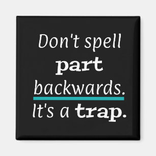 Imã PUN Não Ortografar Peças Voltando Engraçado