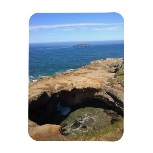 Ímã Punchbowl & Otter Rock do Diabo, OR (Vertical)