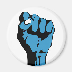 Imã punho de sangue azul democrático