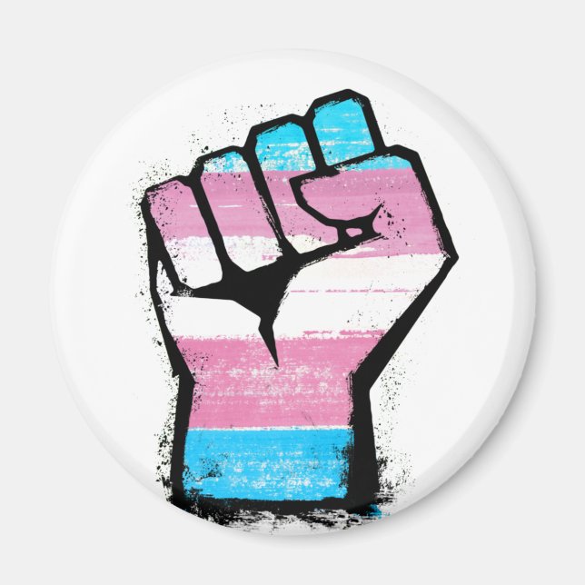 Imã Punho Orgulho Trans (Frente)
