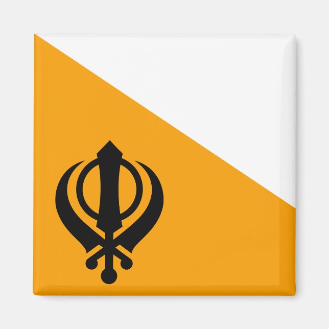 Imã Punjab Sikh Santa Bandeira Sikhismo Nishan Sahib (Frente)