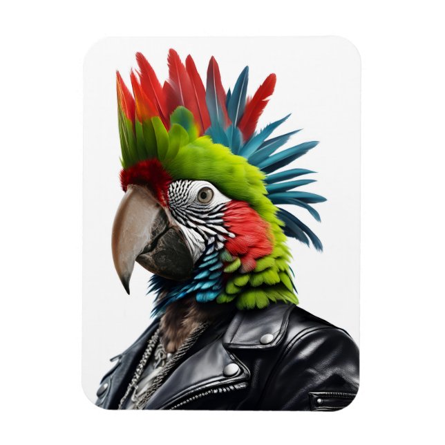 Ímã Punk Parrot (Vertical)