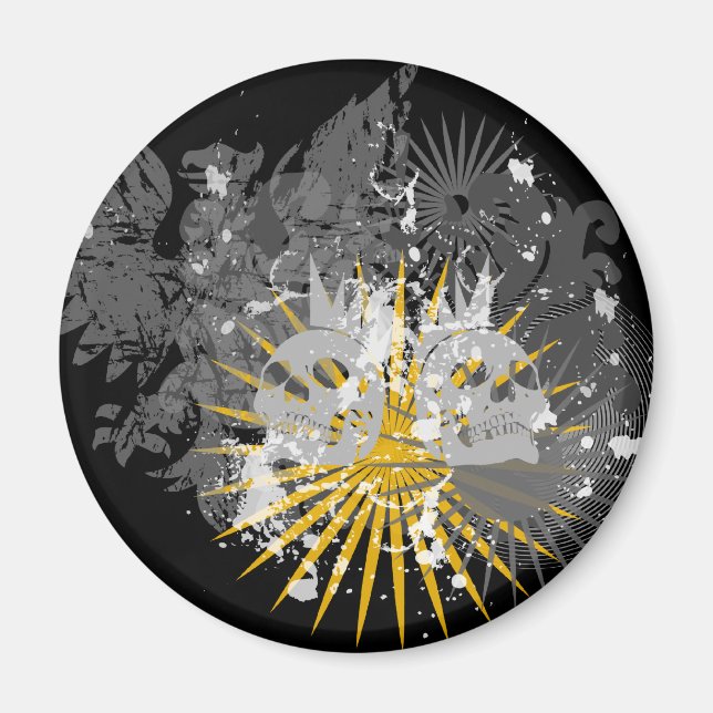 Imã Punk Skulls Magnets (Frente)