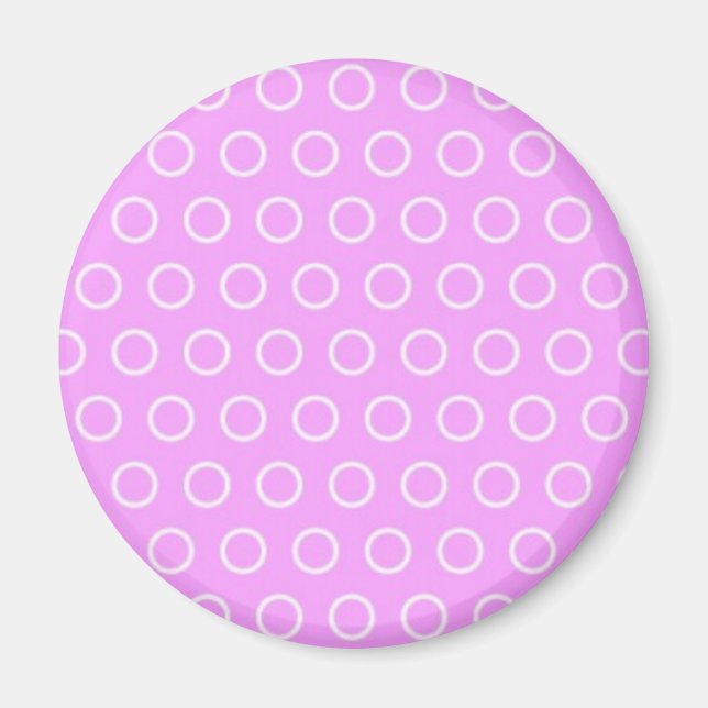 Imã pünktchen lilás rosa dar pontos pink polka dots (Frente)
