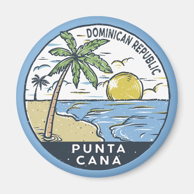 Imã Punta Cana República Dominicana Vintage (Frente)