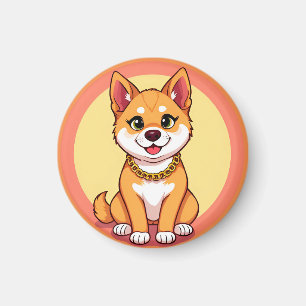 Imã Puppy de Cartoon Adorável